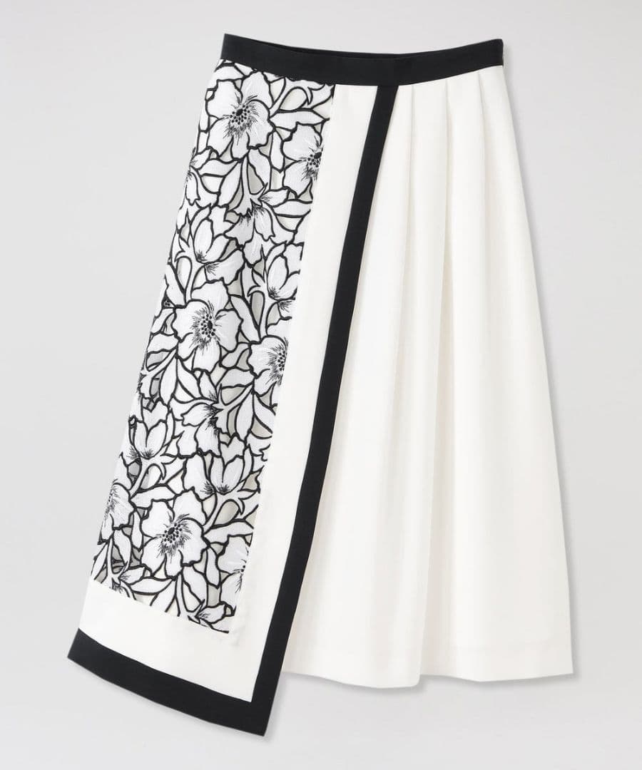 【ドラマ着用商品】エンブロイダリーレースミモレスカート　LOVELESS