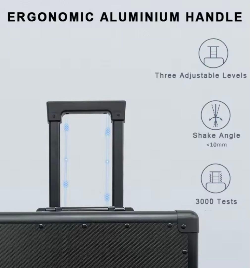 リアルドライカーボン製キャリーケース40L 高さ53cm横35cm奥行21cm