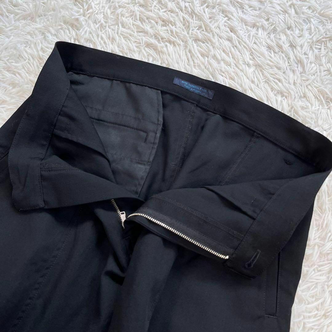 【美品】yohji yamamoto　シワギャバ サルエル パンツ　ブラック　黒