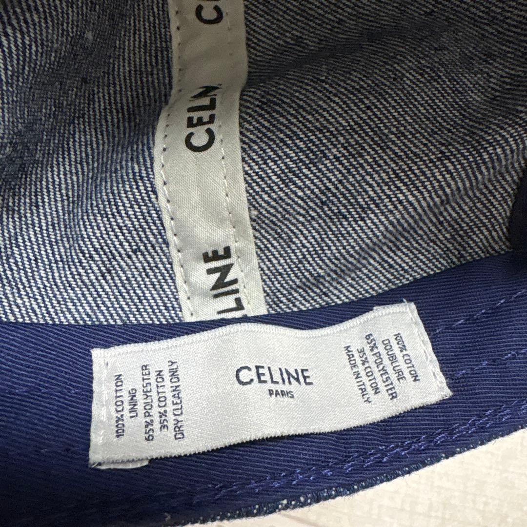 celine セリーヌ　キャップ　デニム