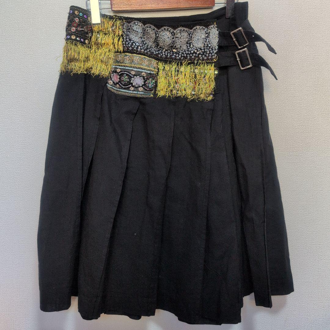 tricot COMME des GARCONS ビーズ刺繍スカート