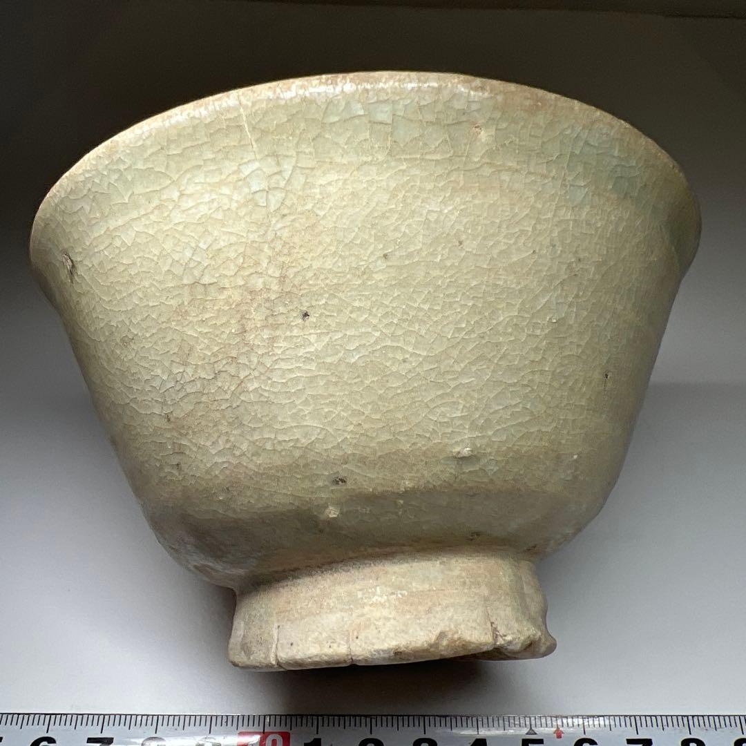 中国明時代　青磁鉢　口径12.3㎝　東Y7-0623⭐︎2F