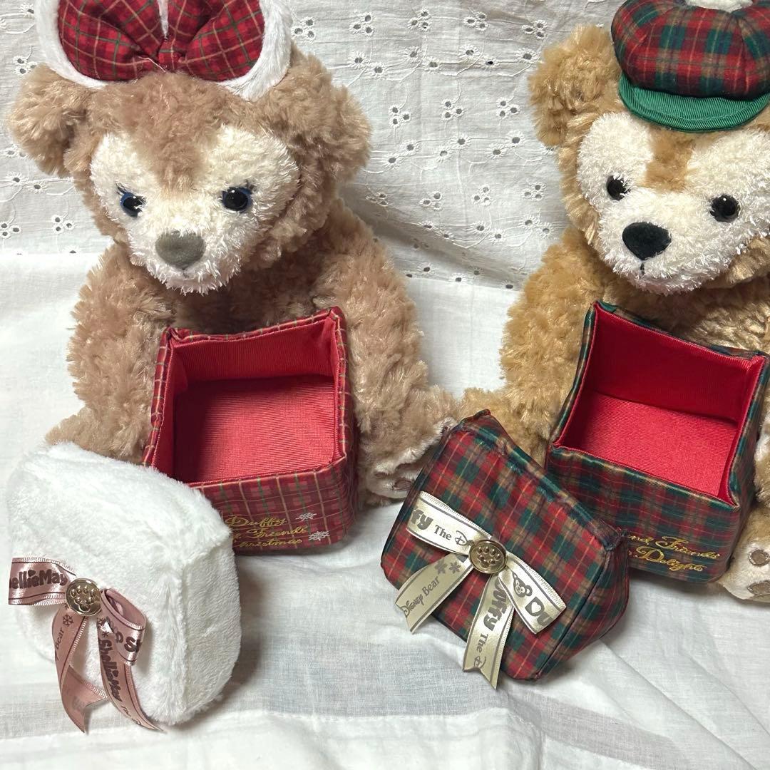ダッフィーシェリーメイディズニークリスマスギフトボックスぬいぐるみディズニーシー