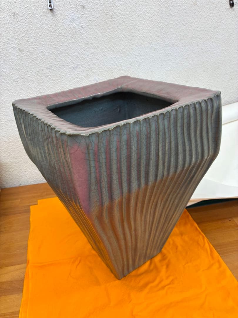 中島宏　青瓷釉彩壺　共箱・共布■本物保証■　最上位作　人間国宝 中島宏