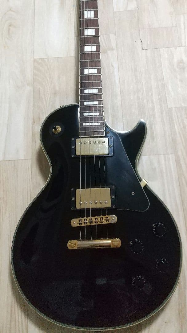 バーニー(フェルナンデス) レスポールカスタムタイプ エレキギター 黒