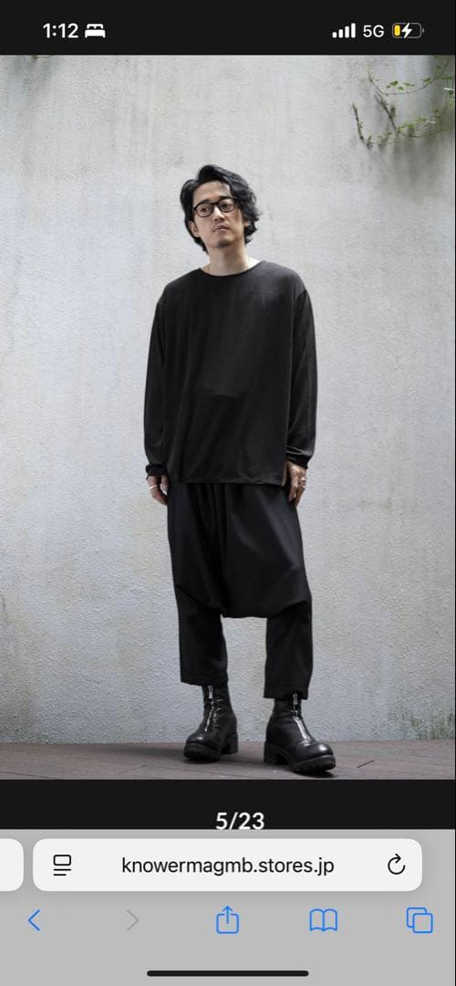 MB LIMITED ハイエンド尾州ウール サルエルパンツ