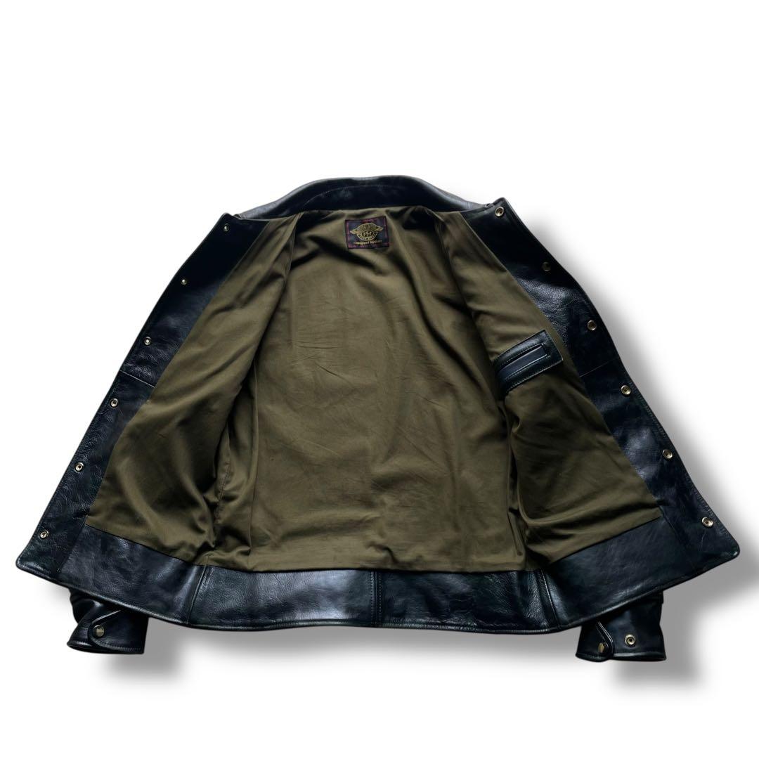 フォースピード 胸スタッズ付き ラグラン ライダース ジャケット