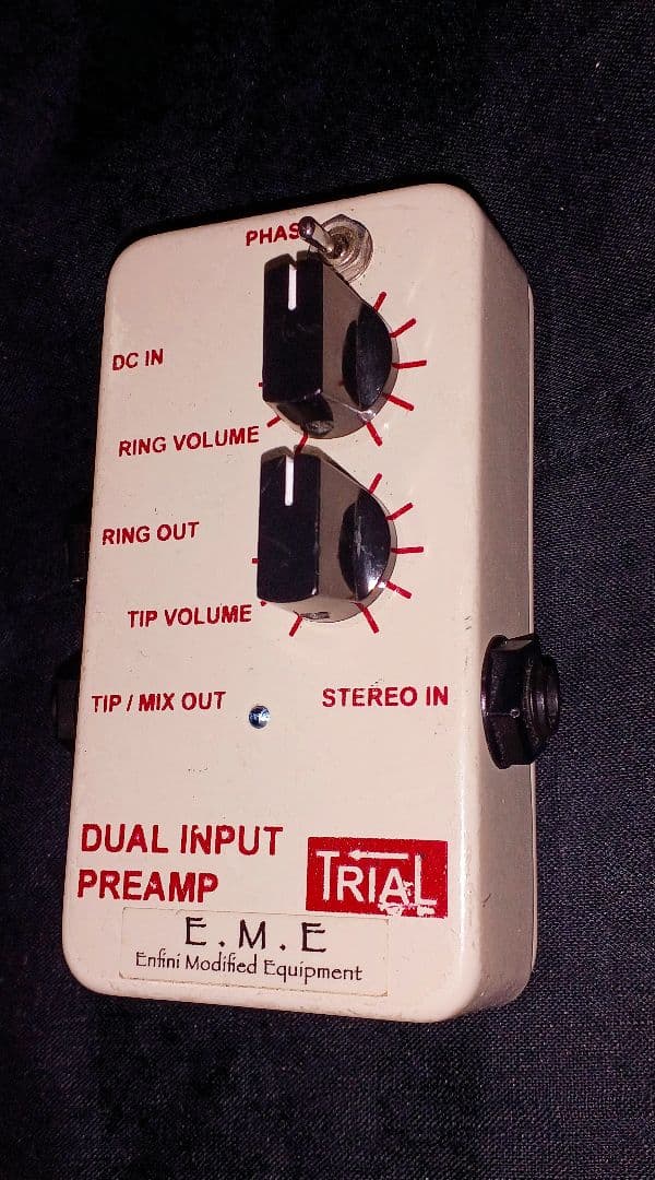 TRIAL DUAL INPUT PREAMP 小型ミキサー アコギプリアンプ