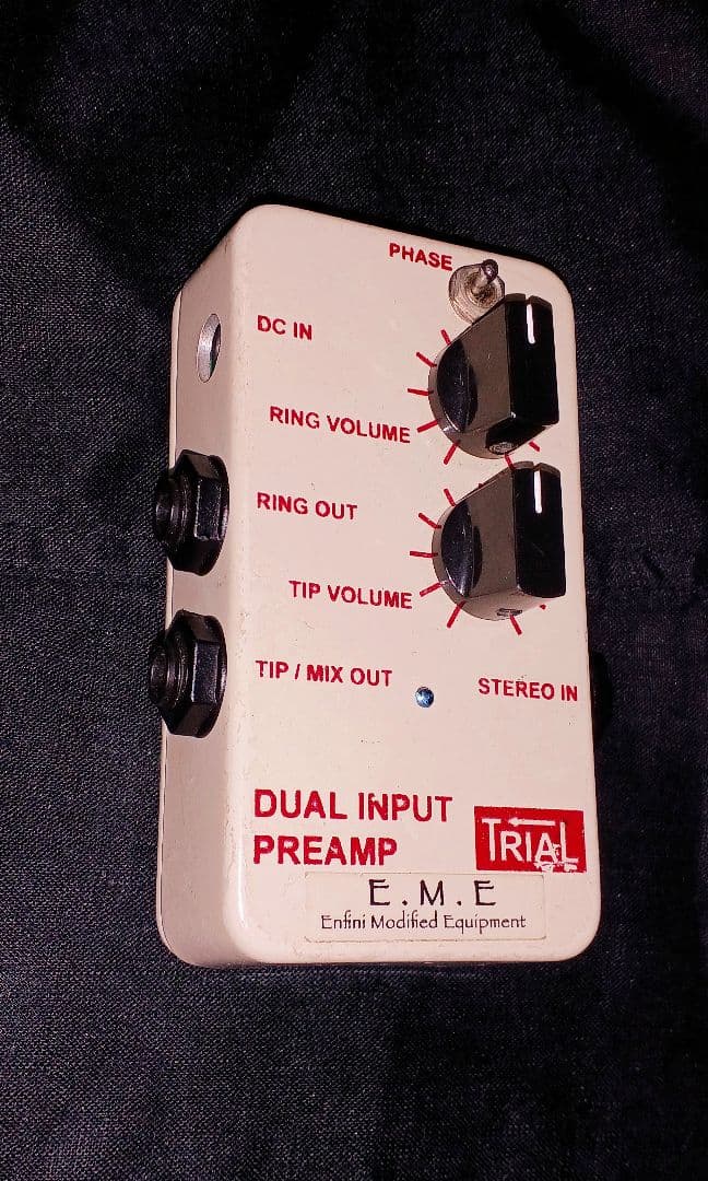 TRIAL DUAL INPUT PREAMP 小型ミキサー アコギプリアンプ