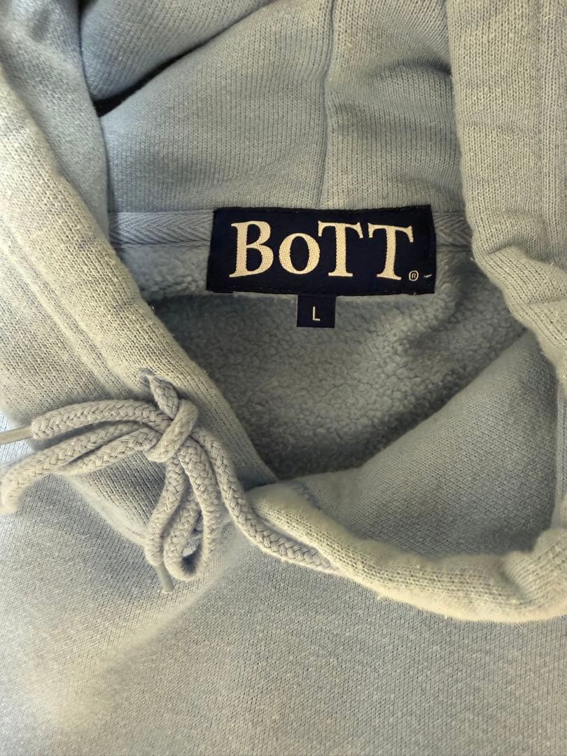 BoTT ライトブルー パーカー Lサイズ