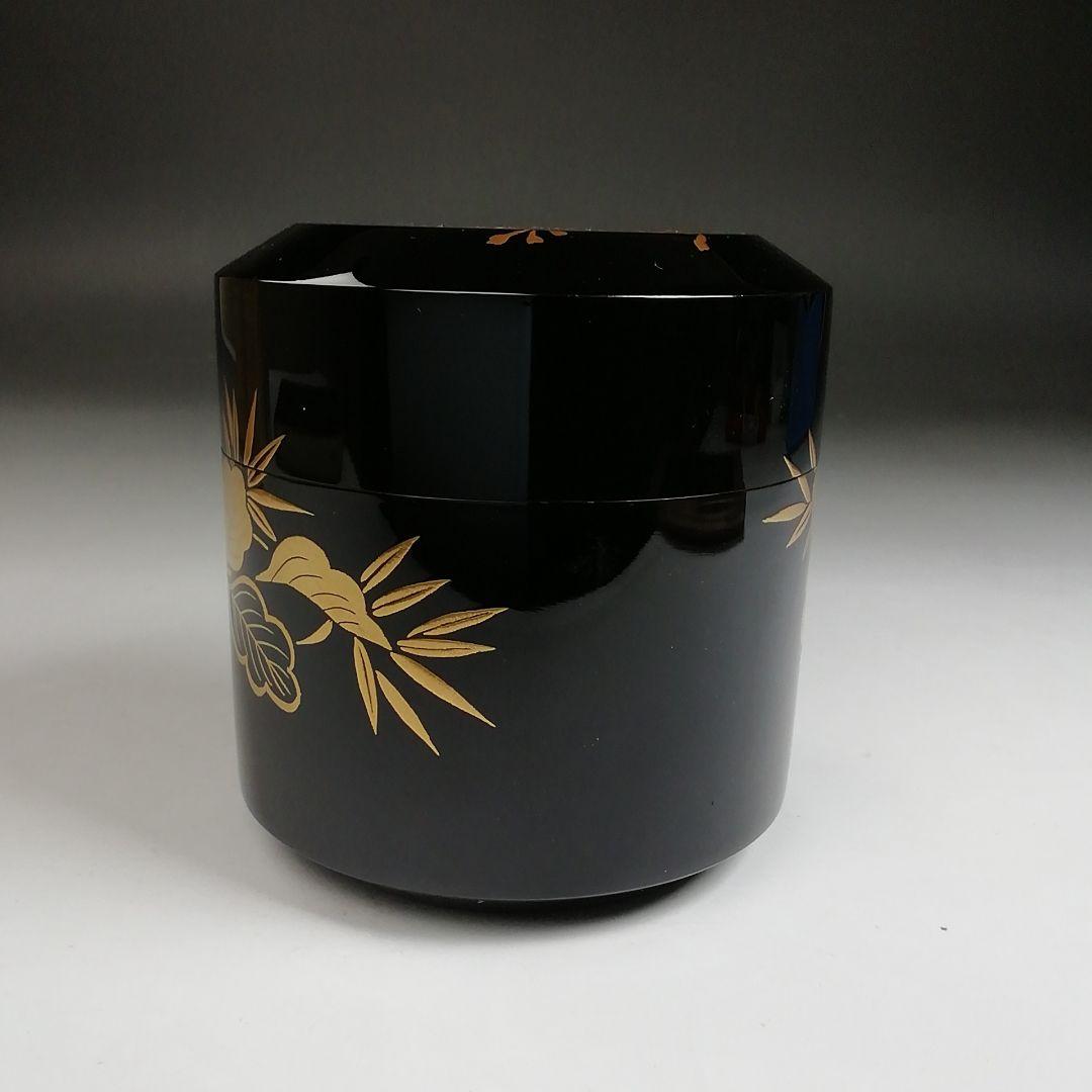 Ｔ９２８　棗　『桐竹蒔絵』『雪吹』『中村孝也 作』　共箱　茶道具