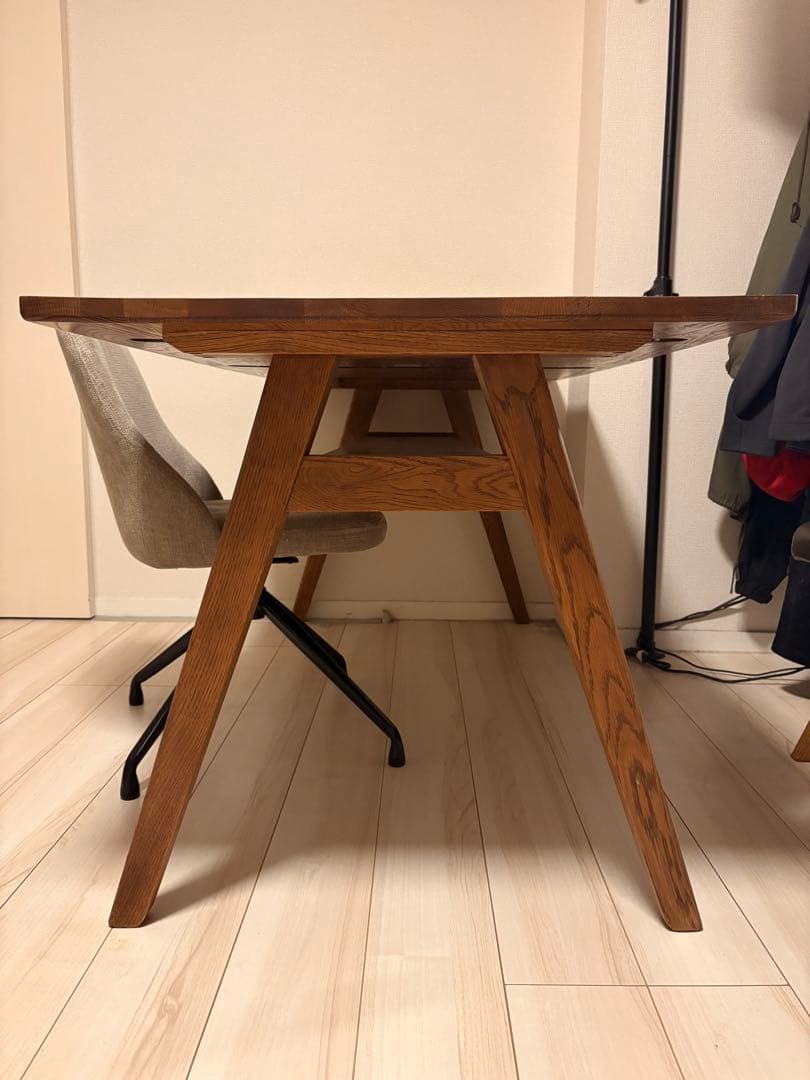 送料込み unico ADDAYダイニングテーブル W1500