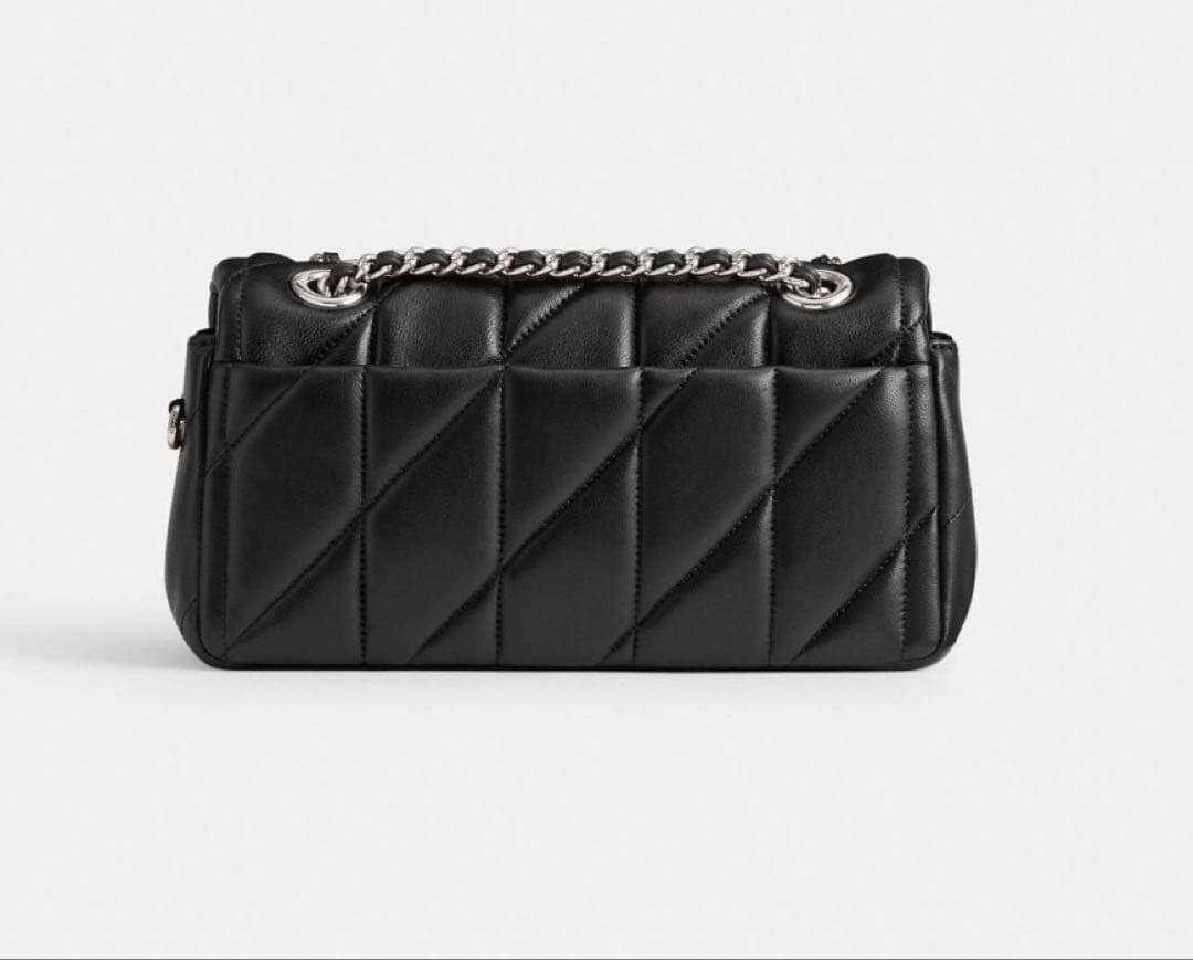 【新品】COACH タビー ショルダー バッグ 26・キルティング　シルバー