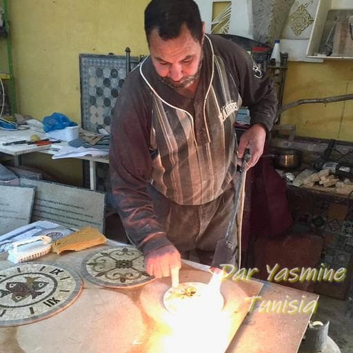 モザイクタイル　チュニジアの歴史を感じるモザイクアート オアシス14