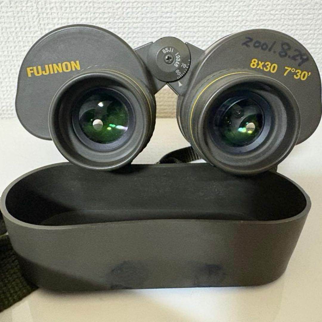 【レア物・美品】Fujinon 8×30 双眼鏡 OD色　 ストラップ付き