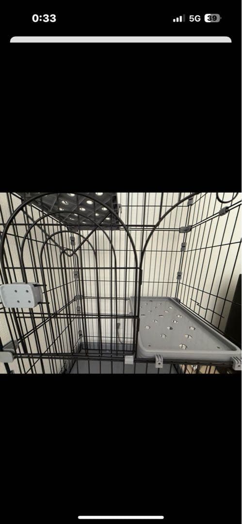 3段　キャットケージ ブラック