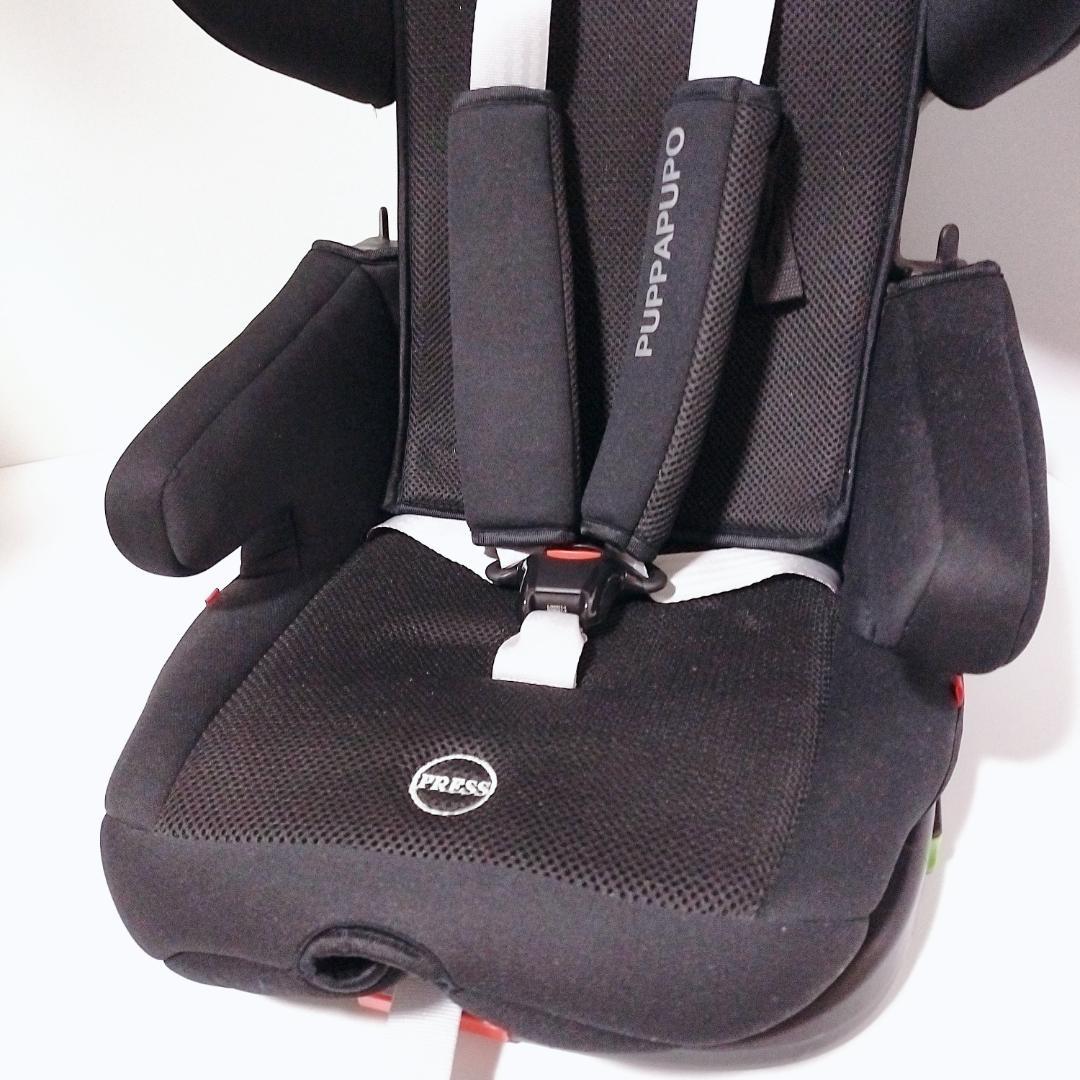 美品☆PUPPA PUPO ジュニアシート CP-002 ISOFIX 黒