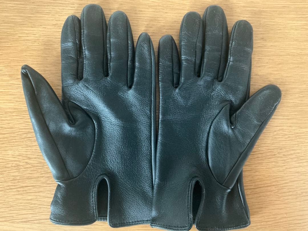 DENTS（デンツ）ヘアシープグローブ　スマホ対応　ブラック　サイズ7