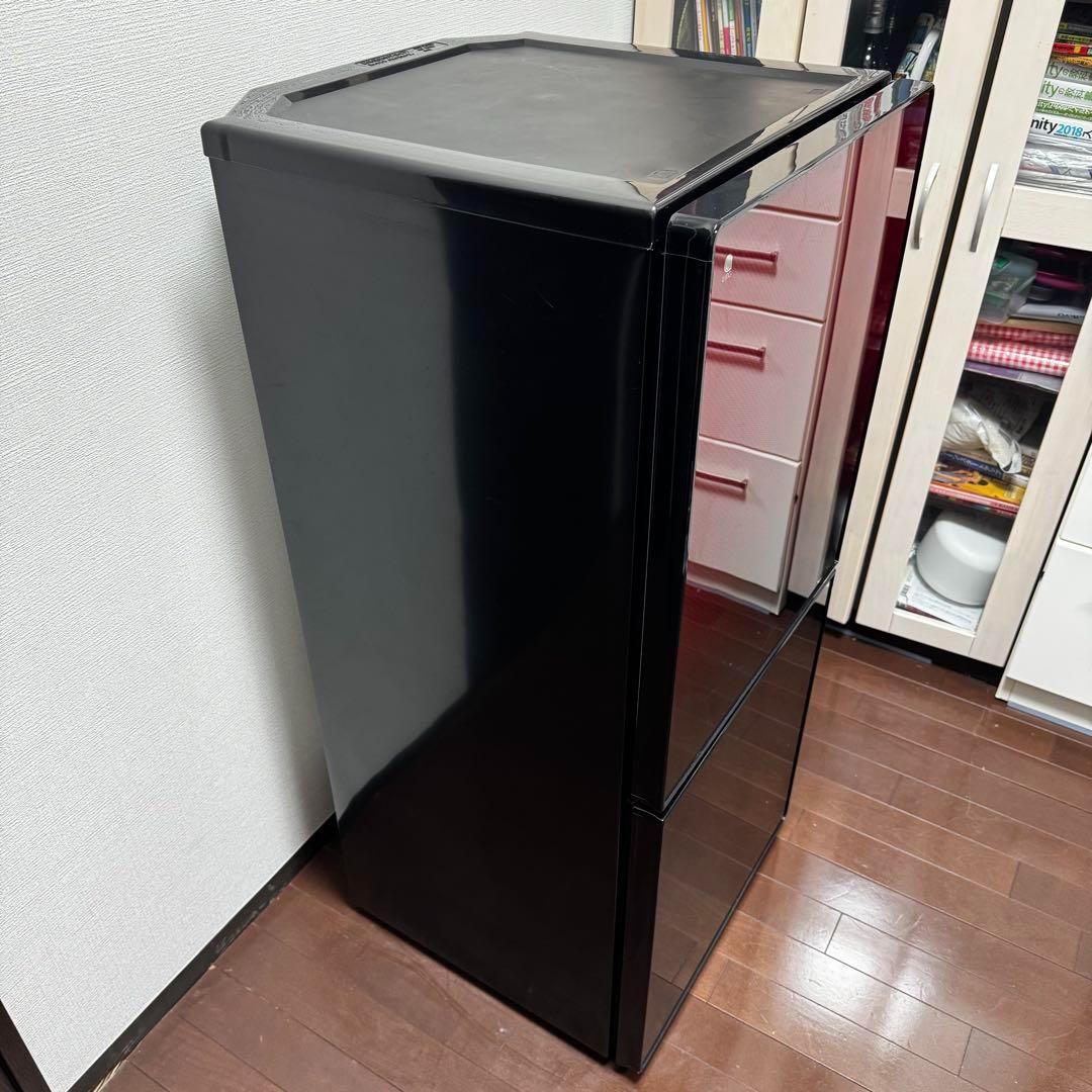 コンパクト2ドア冷蔵庫 黒