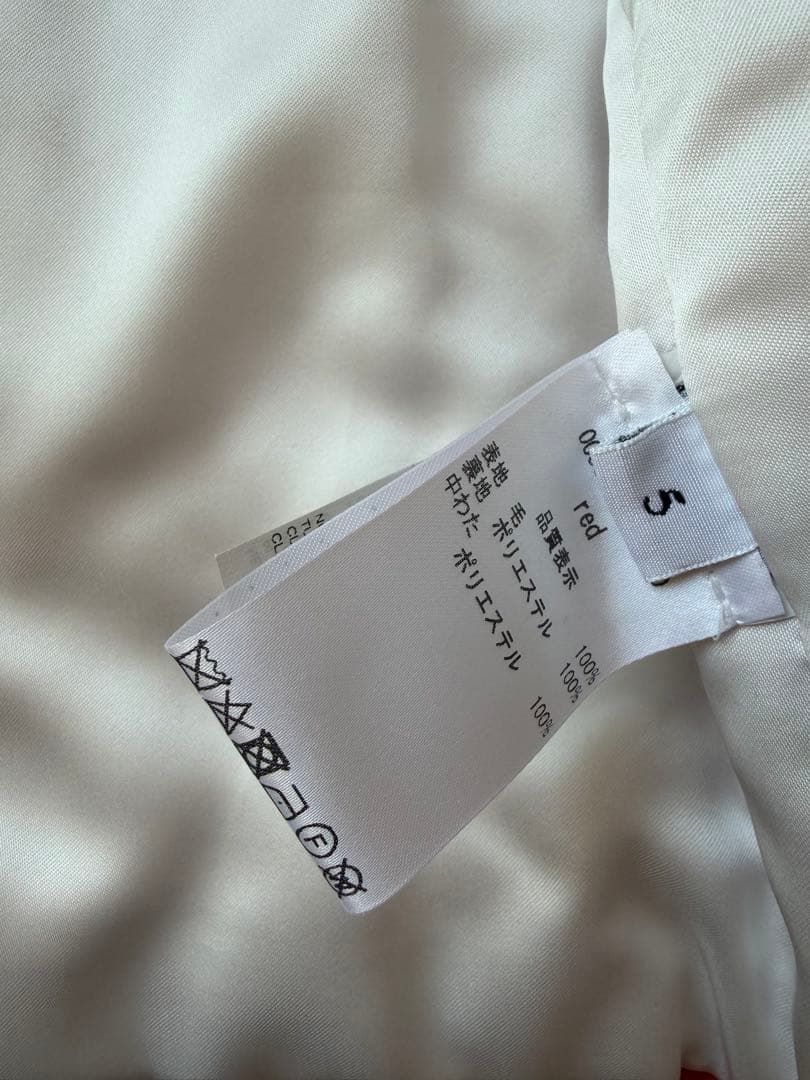 DOLCE&GABBANA 花柄刺繍 赤 コート