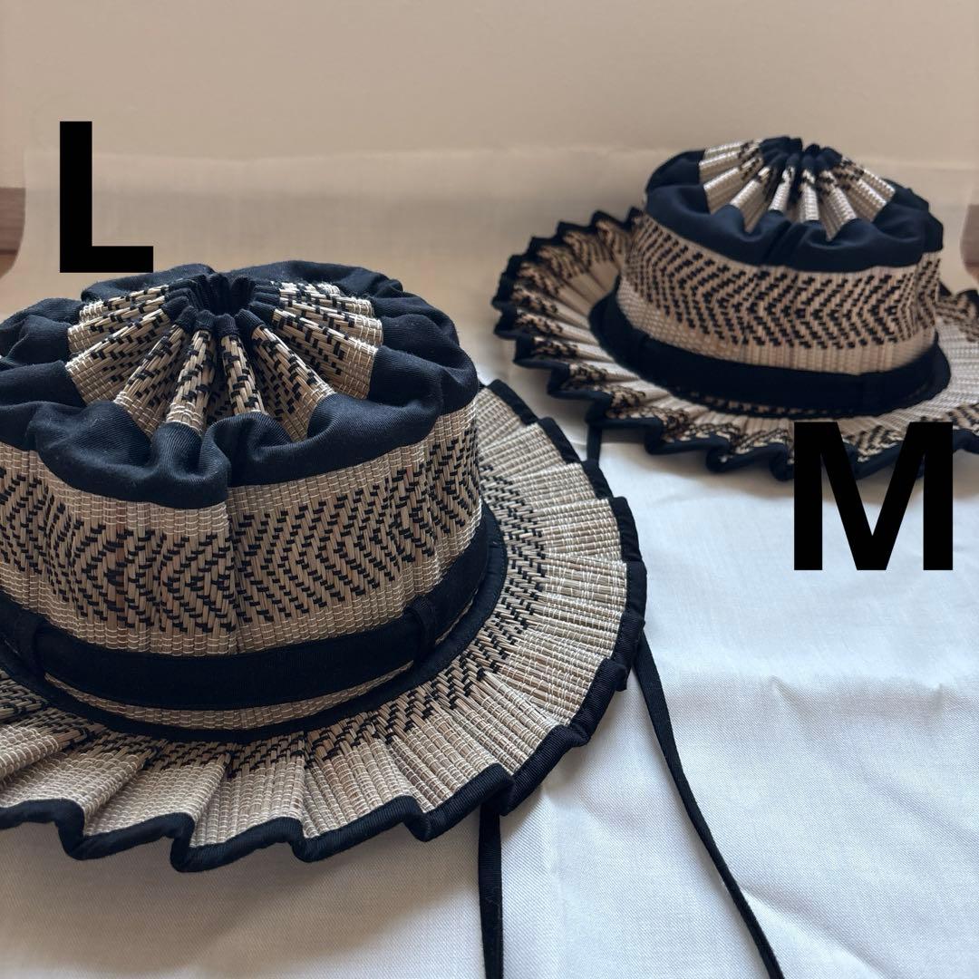 Lorna Murray フリル付き麦わら帽子 L