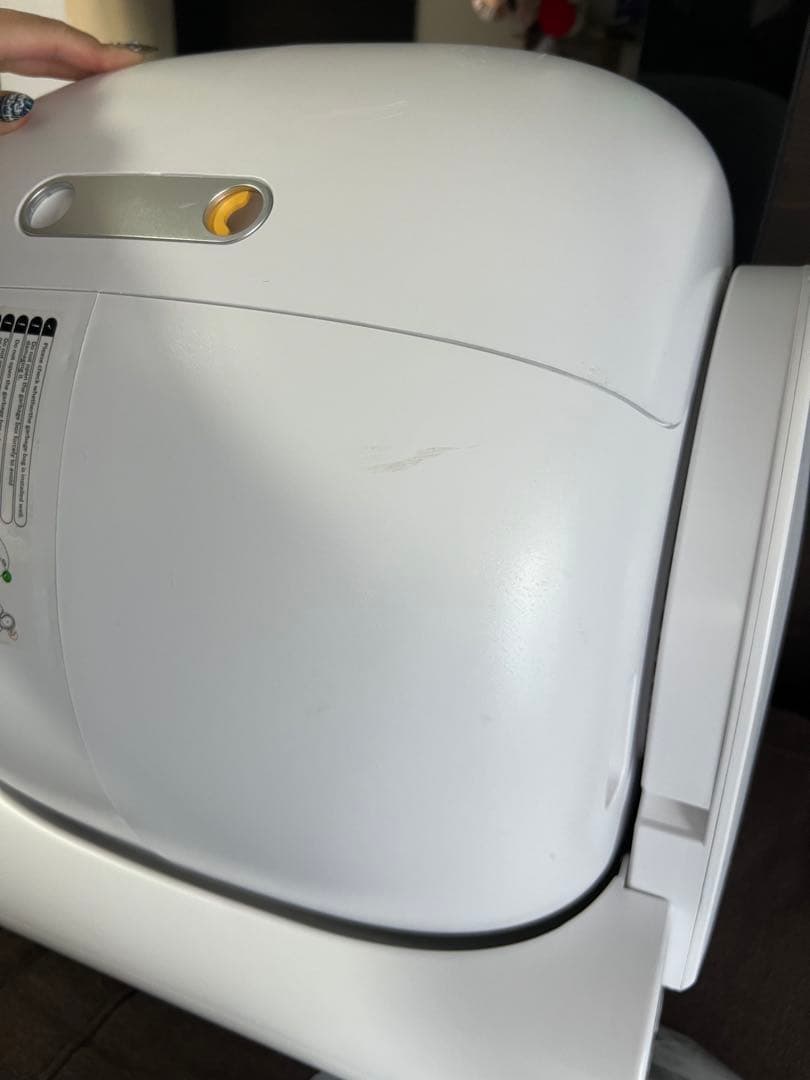 ★自動トイレ★猫トイレ センサー付き 専用アプリ操作&管理 消臭 ホワイト