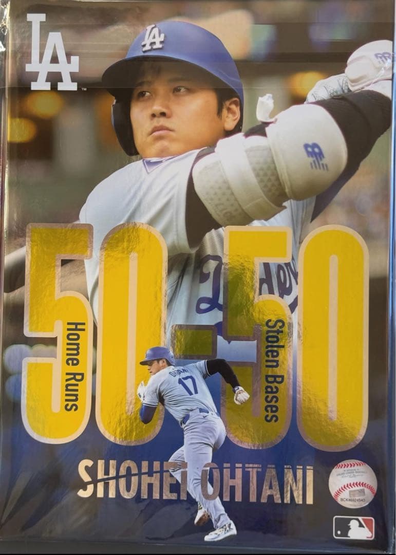 大谷翔平 プレミアムフレームポストカードセット 50-50達成記念　MLB