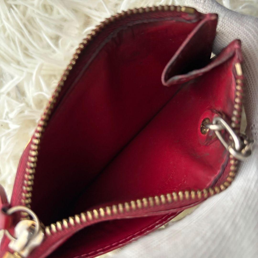 【激レア 美品】ルイヴィトン　ヴェルニ　ポシェットクレNM　ミニ財布　チェーン