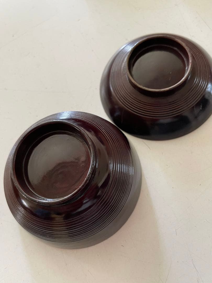 時代 漆塗木製 筋目金蒔絵 網干花木 小椀 9客セット 共箱 漆器 懐石道具