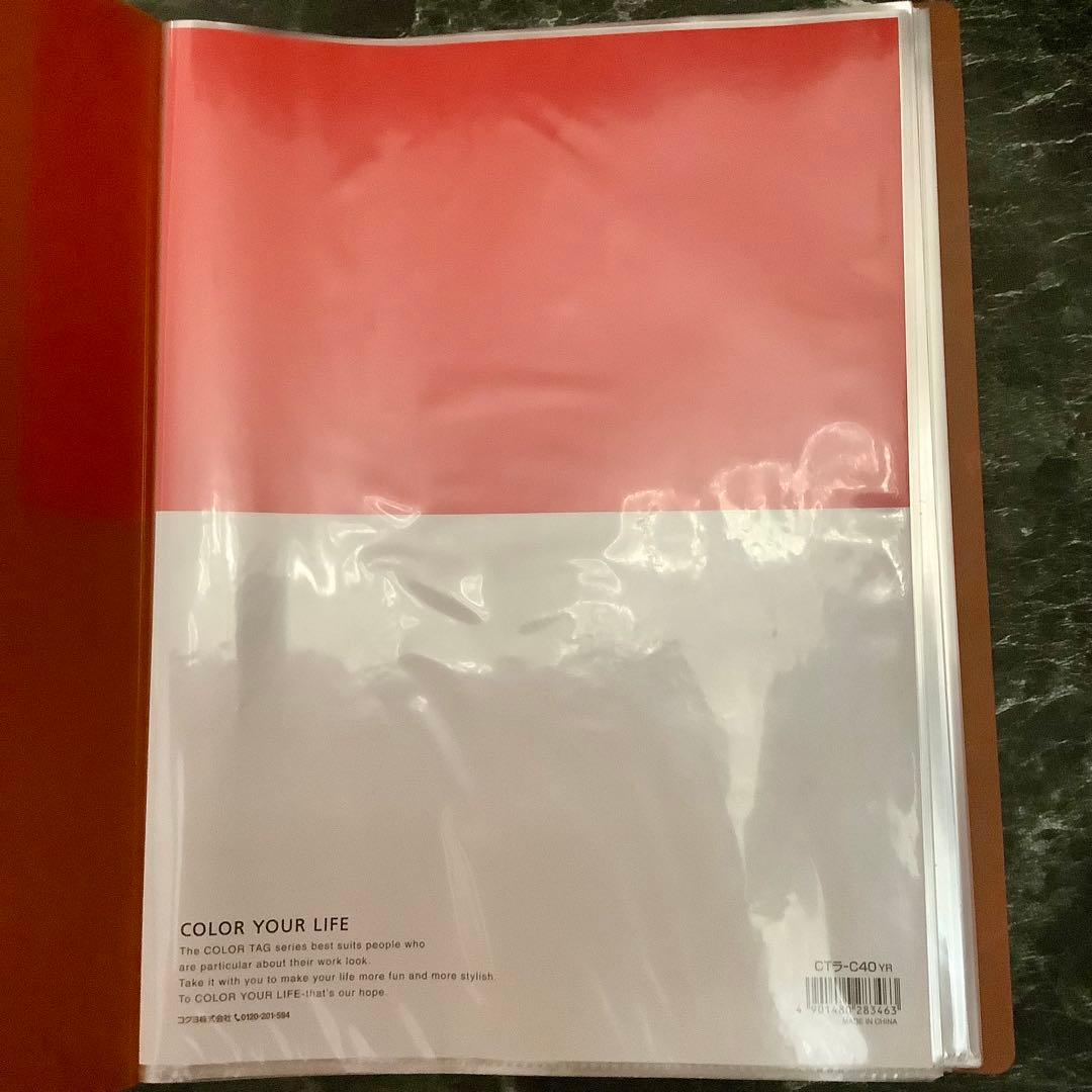 クリヤーブック〈カラータグ〉（固定式）Bi-COLOR※廃盤品