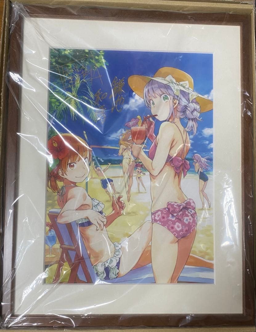 新約　とある魔術の禁書目録　箔押しサイン入り複製原画　御坂美琴　鎌池和馬