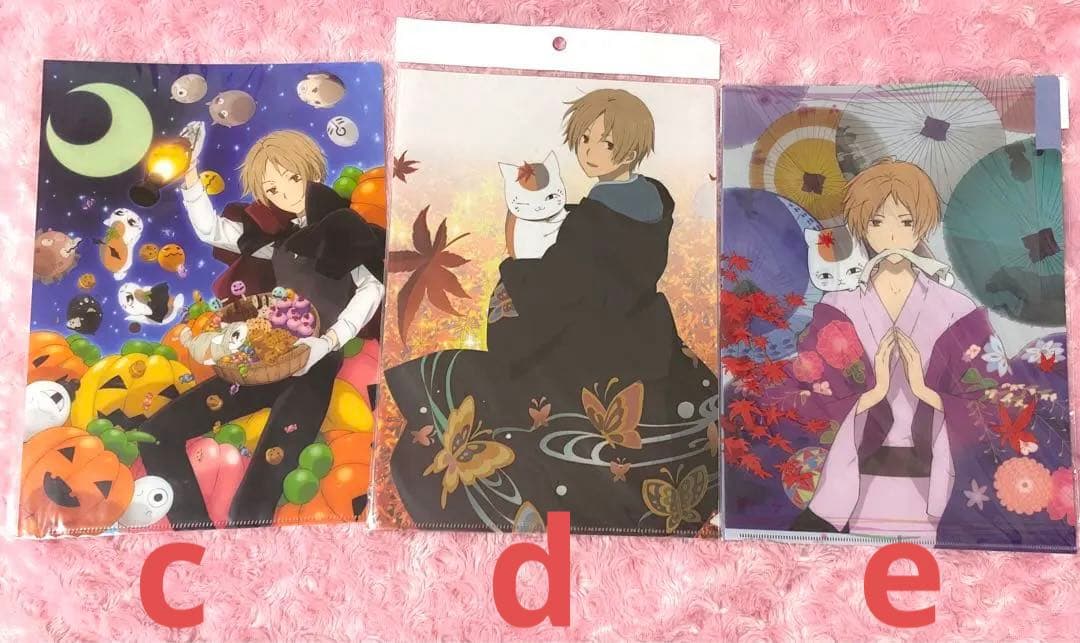 夏目友人帳 夏目貴志 クリアファイル クリアビジュアルポスター セット