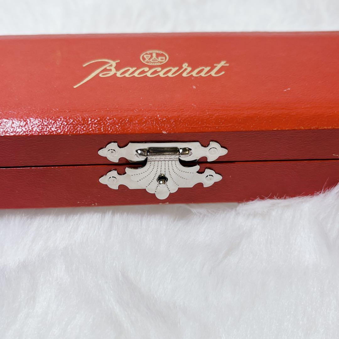 【美品/希少】 バカラ クリスタル 万年筆型 ペーパーウェイト 置物