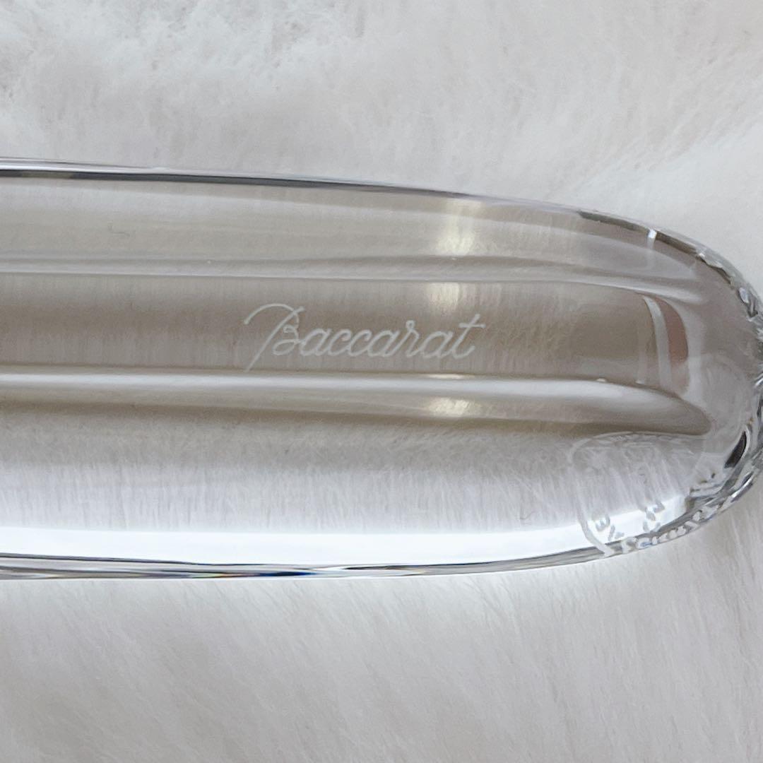 【美品/希少】 バカラ クリスタル 万年筆型 ペーパーウェイト 置物