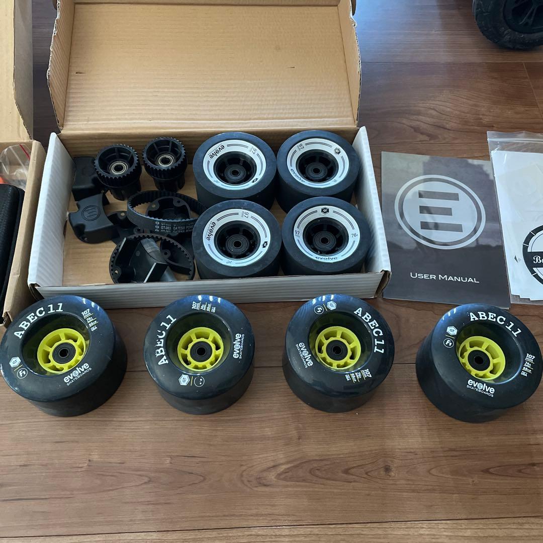 【美品】電動スケートボード Evolve Bamboo GTX 完全セット