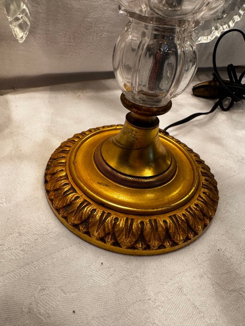 アンティーク　テーブルシャンデリア3灯