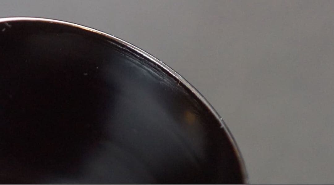 岡本陽斎 作 又妙斉好 老松蒔絵 溜塗 折撓中棗 共箱 茶道具