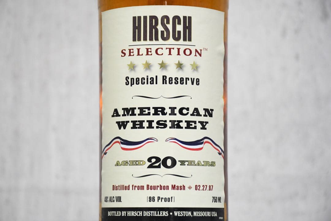 DDI33 未開栓 HIRSCH SELECTION 20y 96PROOF