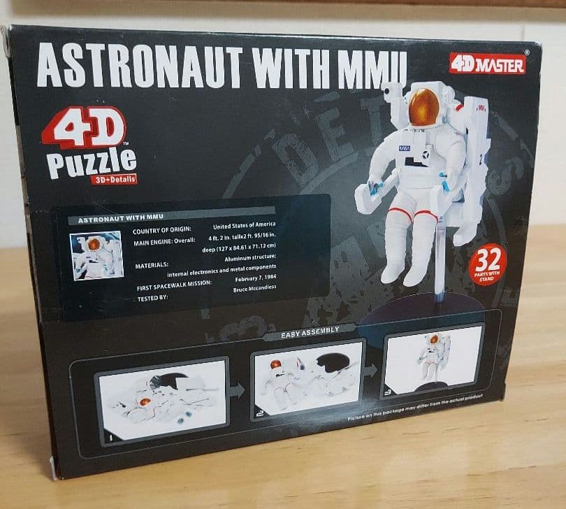【立体パズル4Dパズル】1/20 宇宙飛行士 & 有人操縦ユニット