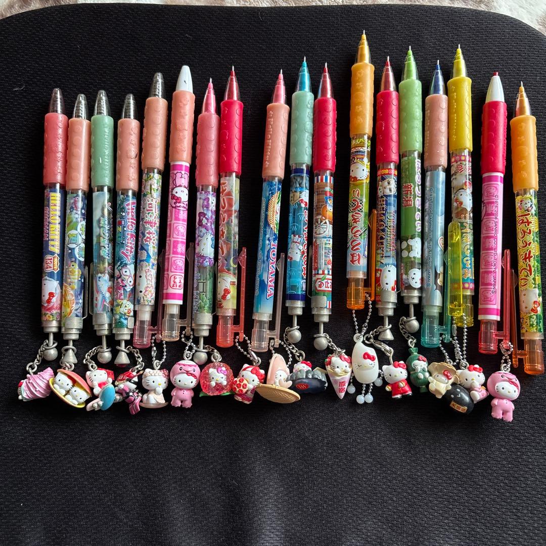 ご当地キティ　平成レトロ　ボールペン　シャープペンシル　18本　おまとめ売り