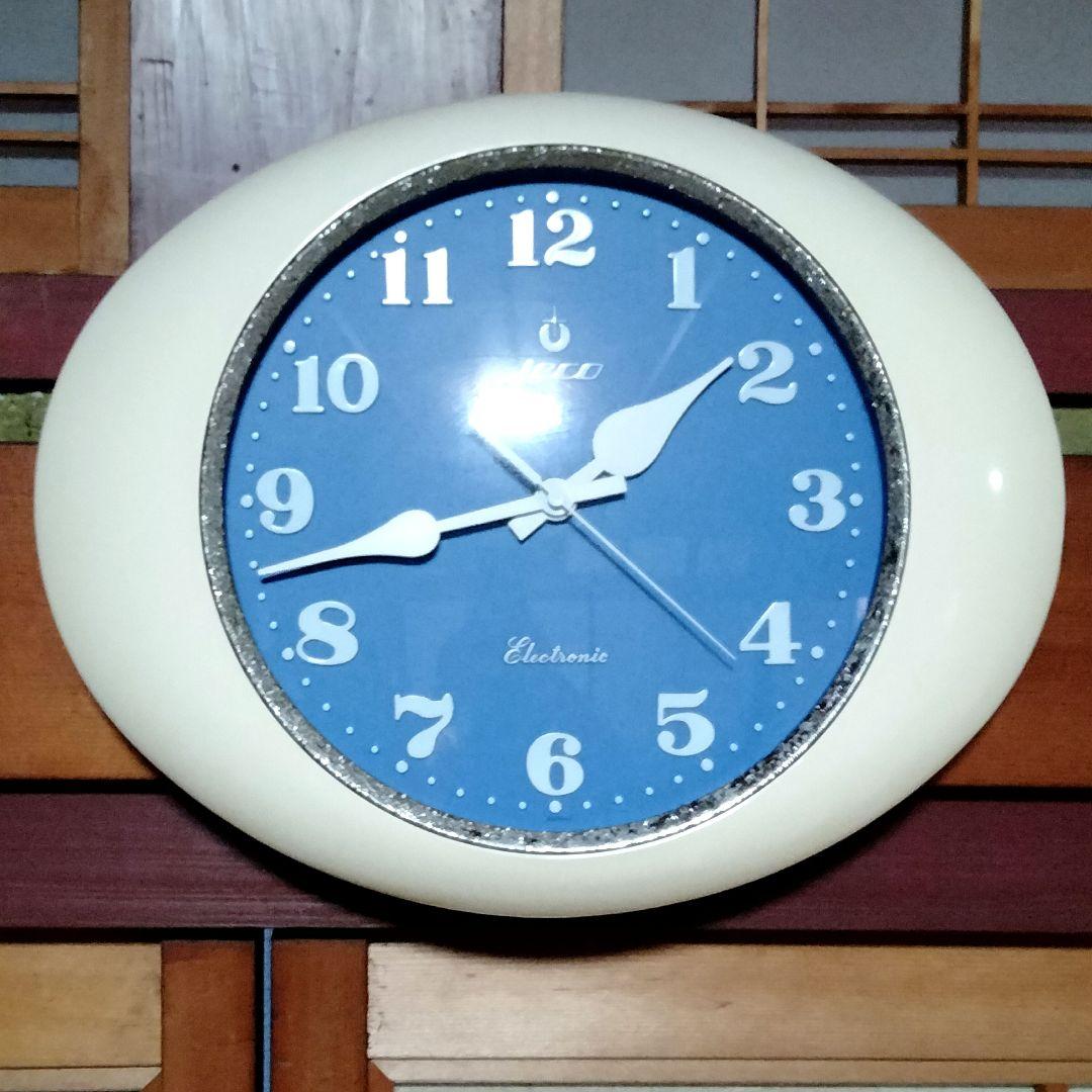 【美品 動作品】ジェコー jeco 掛け時計 ミッドセンチュリー アンティーク