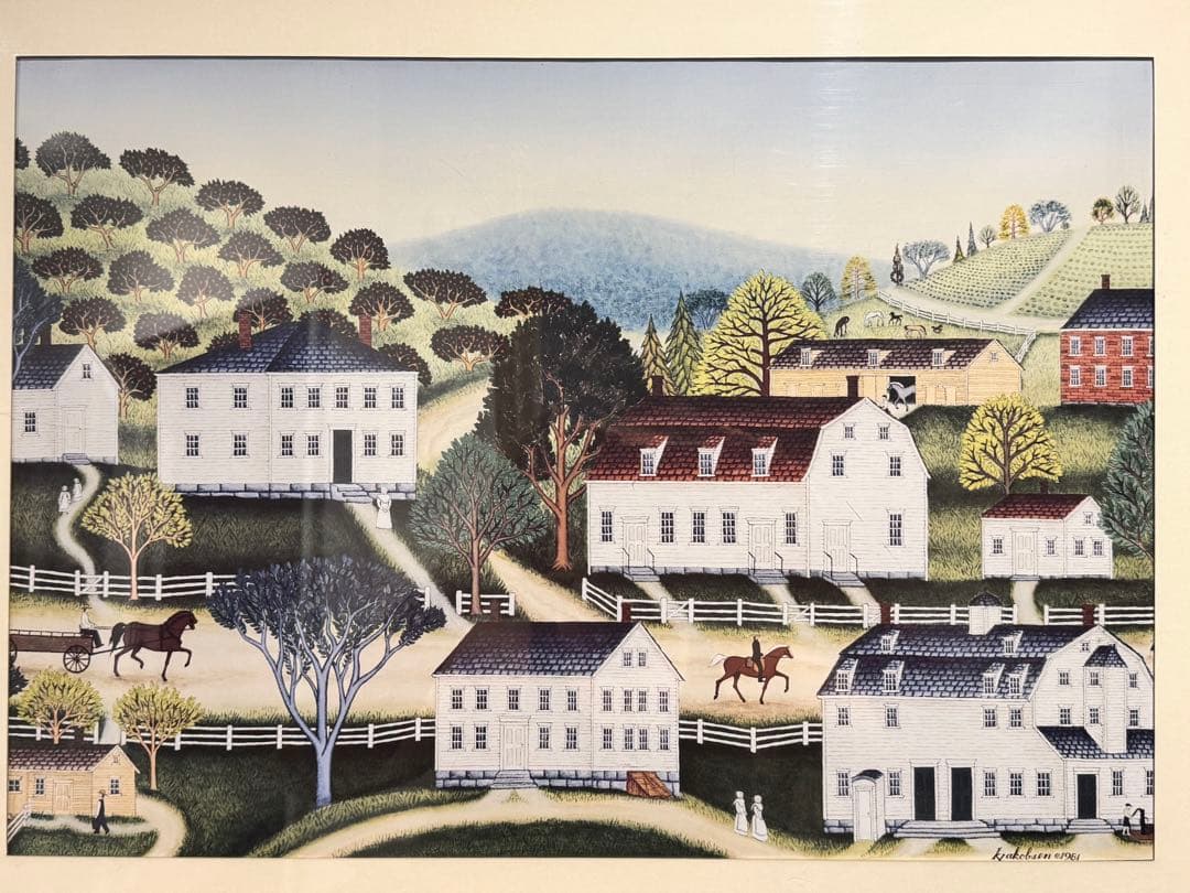 キャシー・ジェイコブセンのシェーカー風景画 k.Jacobsen shaker