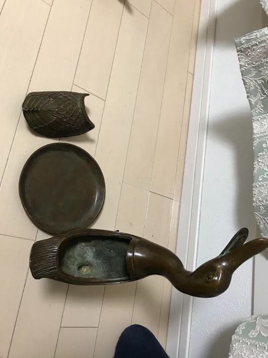 アヒル形薫炉　乾隆年製　貴重　本物保証