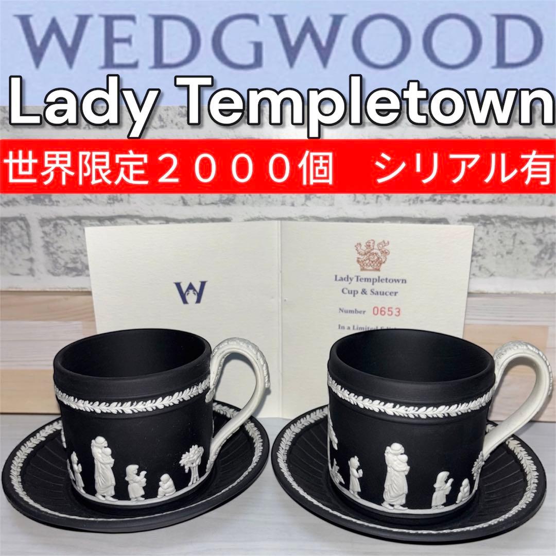 ウェッジウッド　レディーテンプルタウン　カップ　ソーサー　シリアル　限定