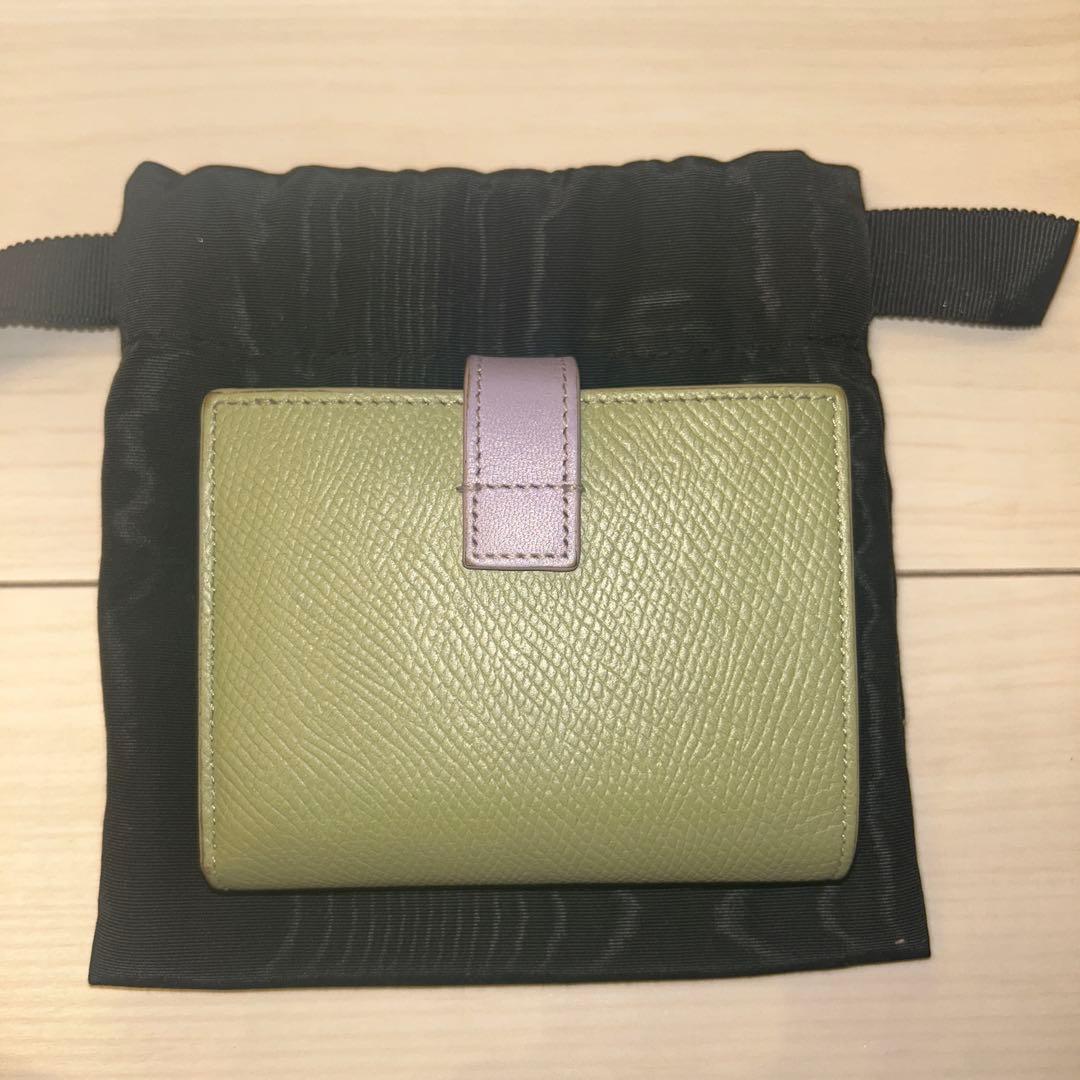 CELINE　セリーヌ　スモールストラップウォレット　セージ