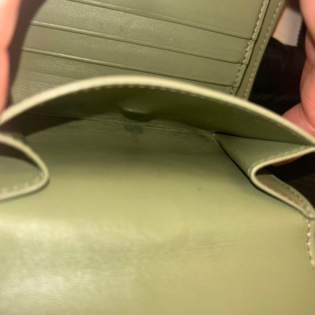 CELINE　セリーヌ　スモールストラップウォレット　セージ