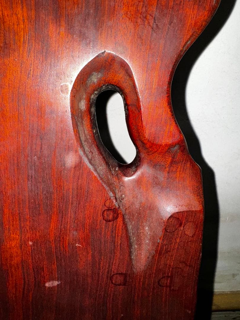 【ブビンガ】　一枚板　ブビンガローテーブル