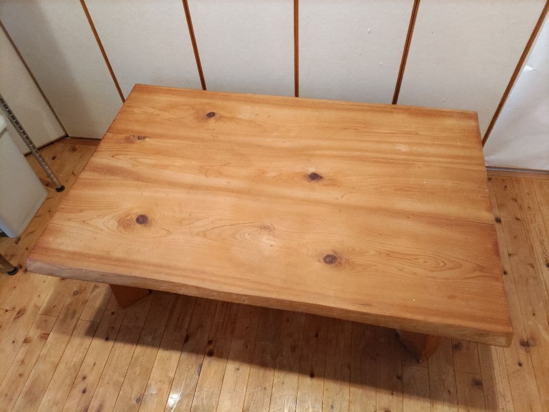 杉１枚板ローテーブル