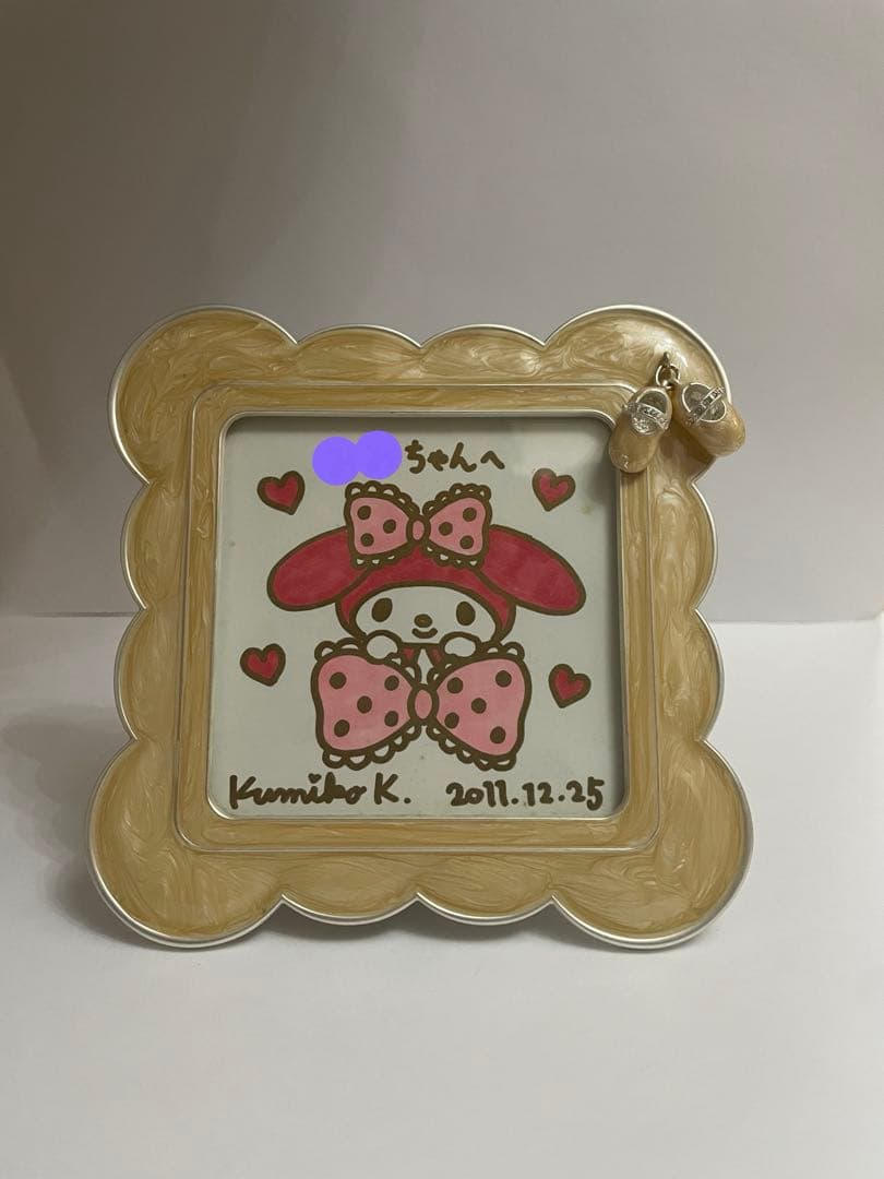 マイメロディ　サイン　額縁入り　小林久美子さん　　　 直筆　サンリオ　マイメロ