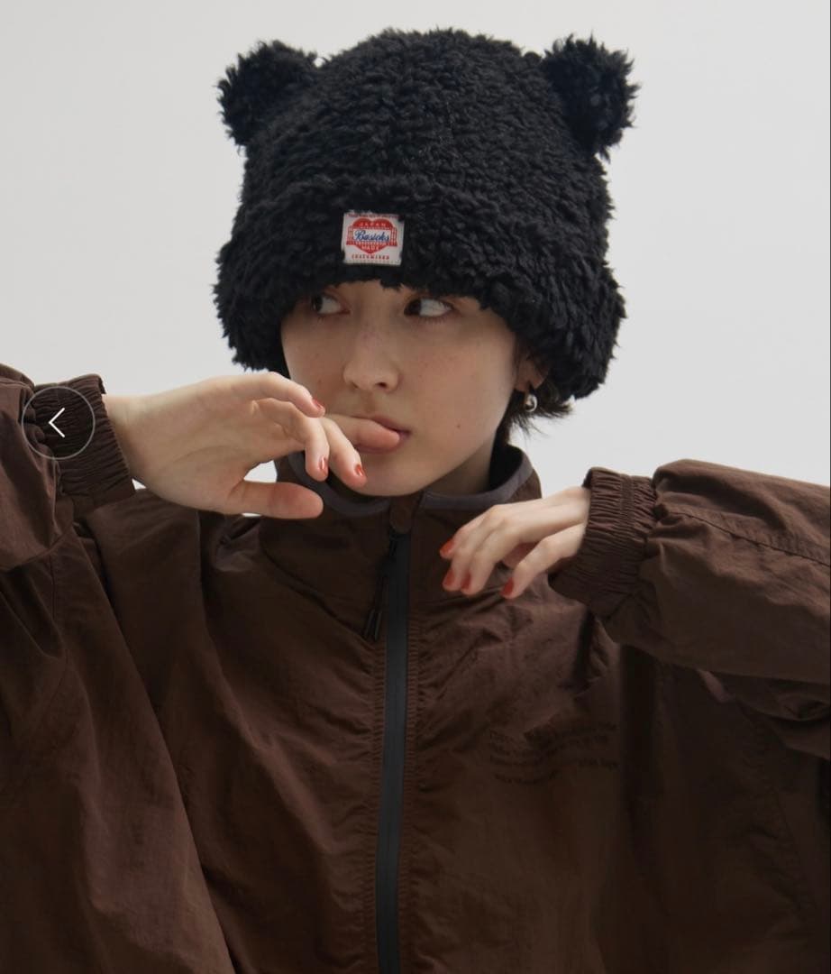 Bear ビーニー Basicks STUDIOUS 黒